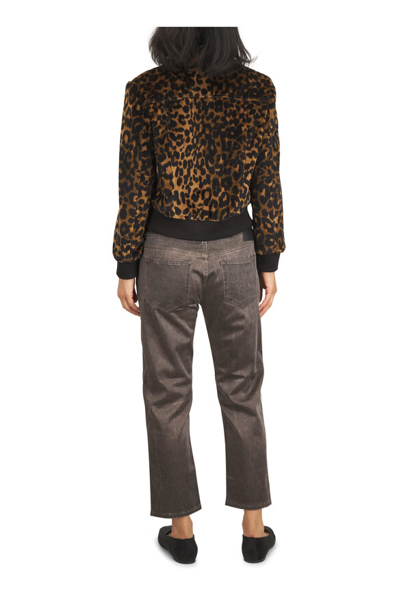 R13 Berlin Leopard Print Cotton Jacket - view 4