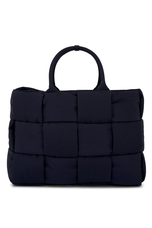 Bottega Veneta Large Arco Abyss Blue Padded Tote Bag 