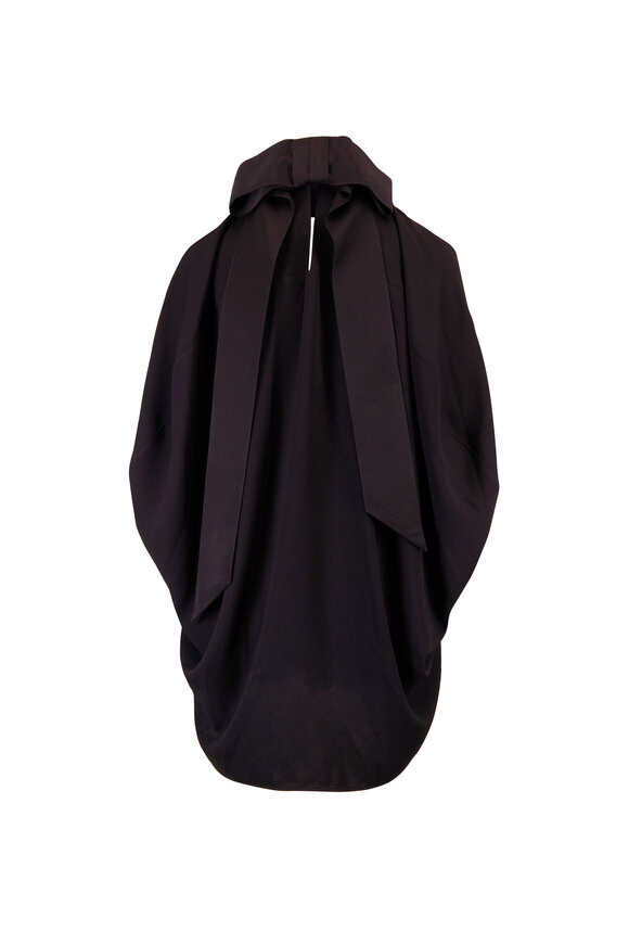 Lanvin Knotted High Neck Cape Top - view 2