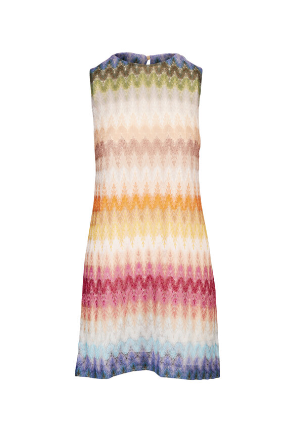 Missoni Multicolor Zig Zag Print Mini Dress - view 1
