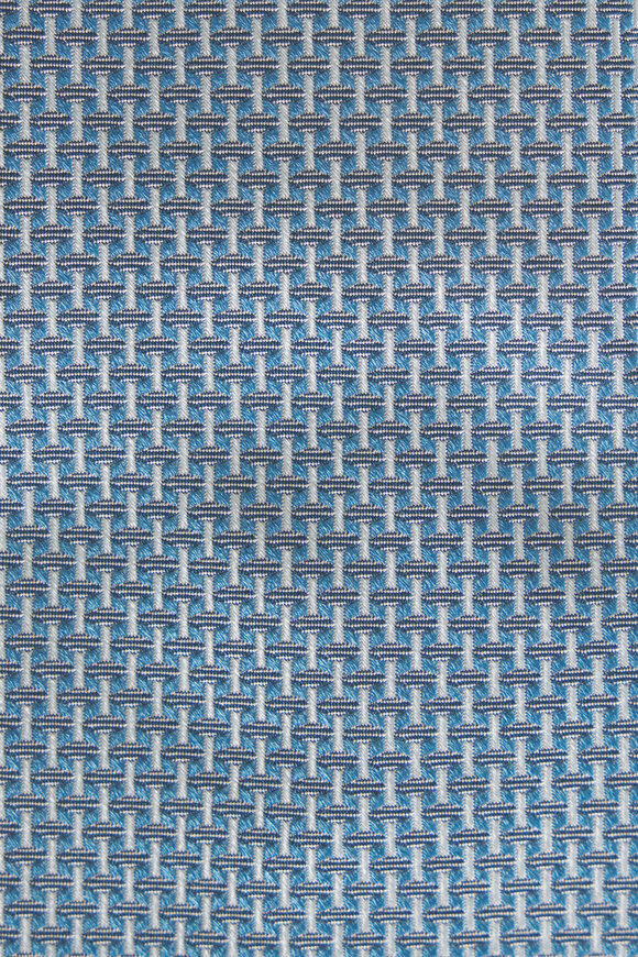 Brioni Aqua Micro Jacquard Silk Necktie - view 2