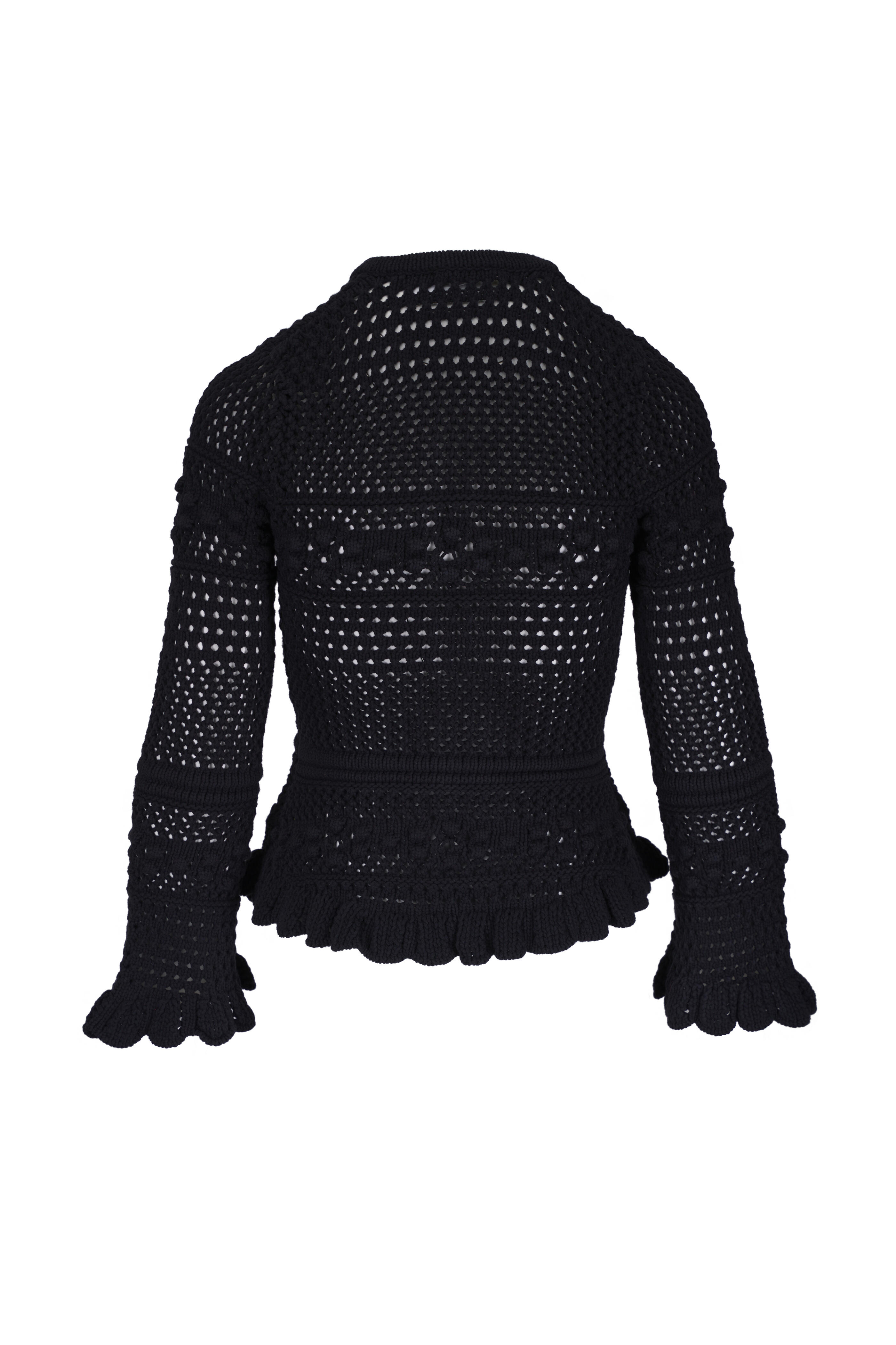 L'Agence - Kiva Black Knit Cardigan