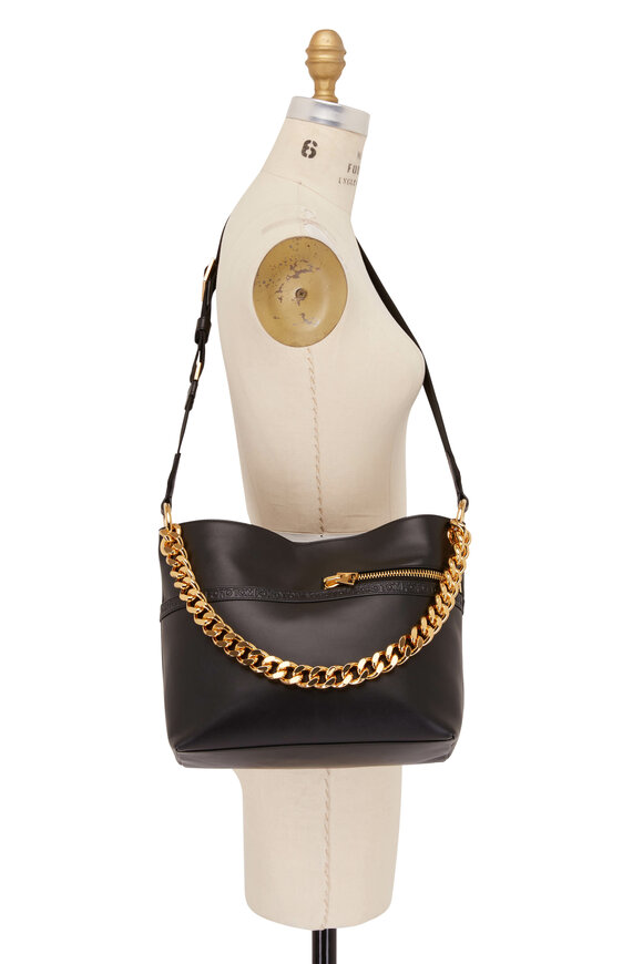 Tom Ford - Avery Black Leather Medium Chain Shoulder Bag