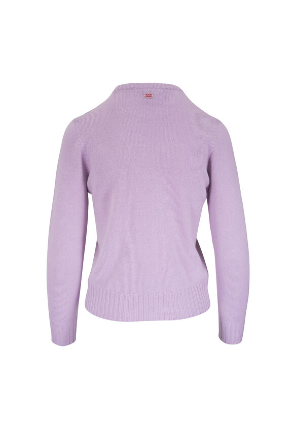 Agnona Lipstick Lilac Cashmere Sweater - view 3