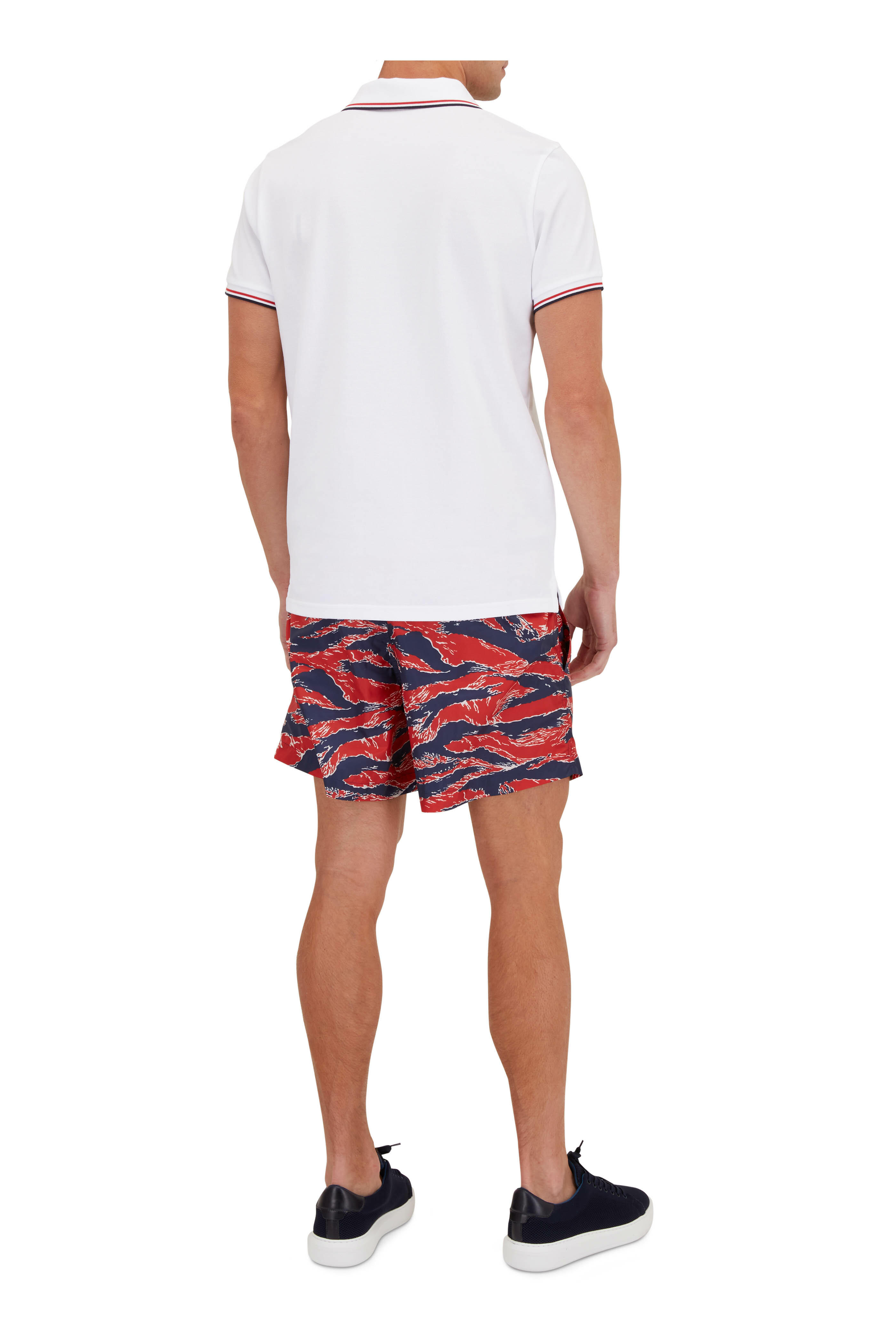 Moncler - White Tipped Short Sleeve Polo