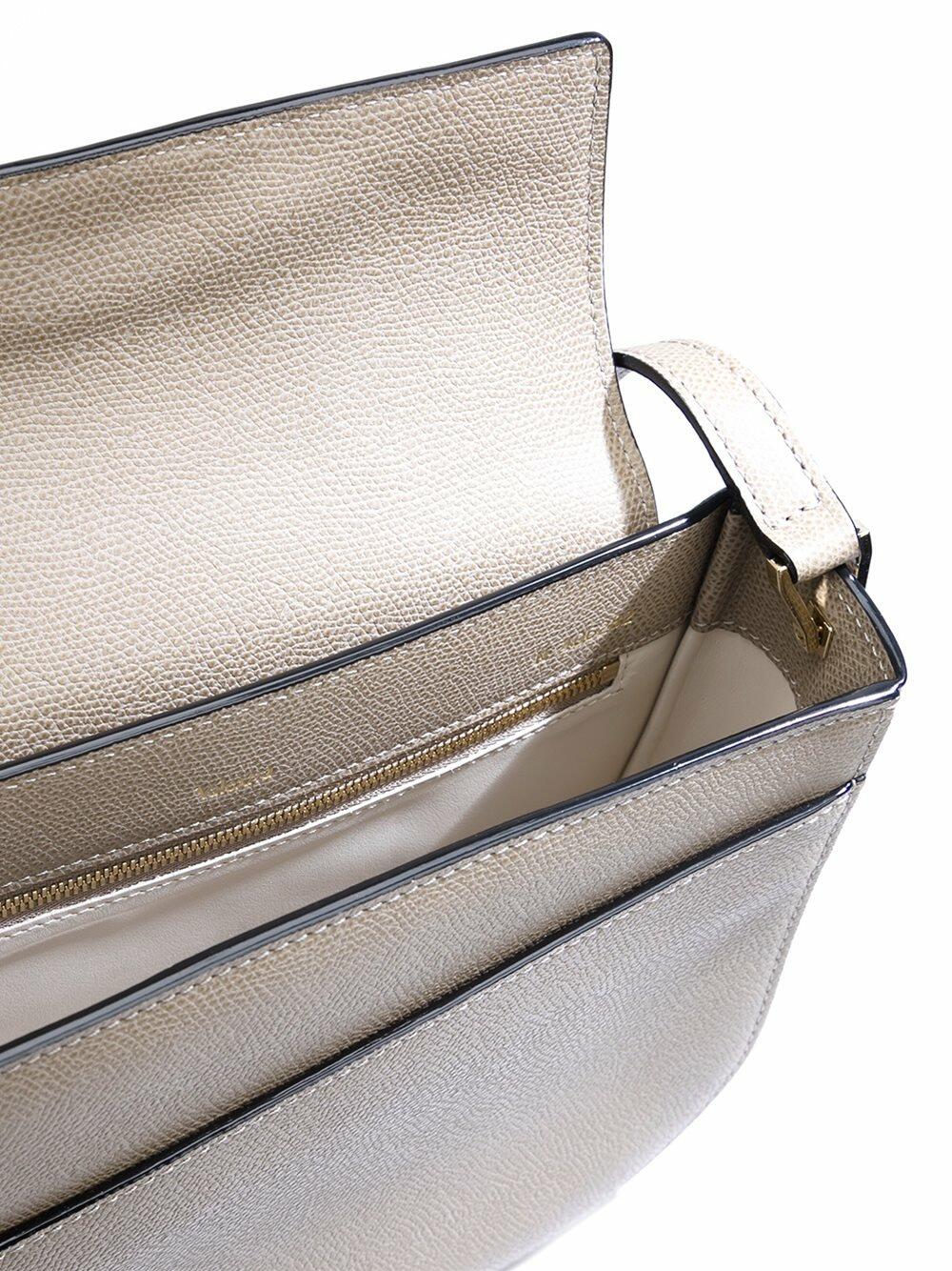 Valextra★VIPセール★CROSSBODY TWIST BAG★即発送♪ Valextra - Twist 5 Oyster Grained Leather Crossbody