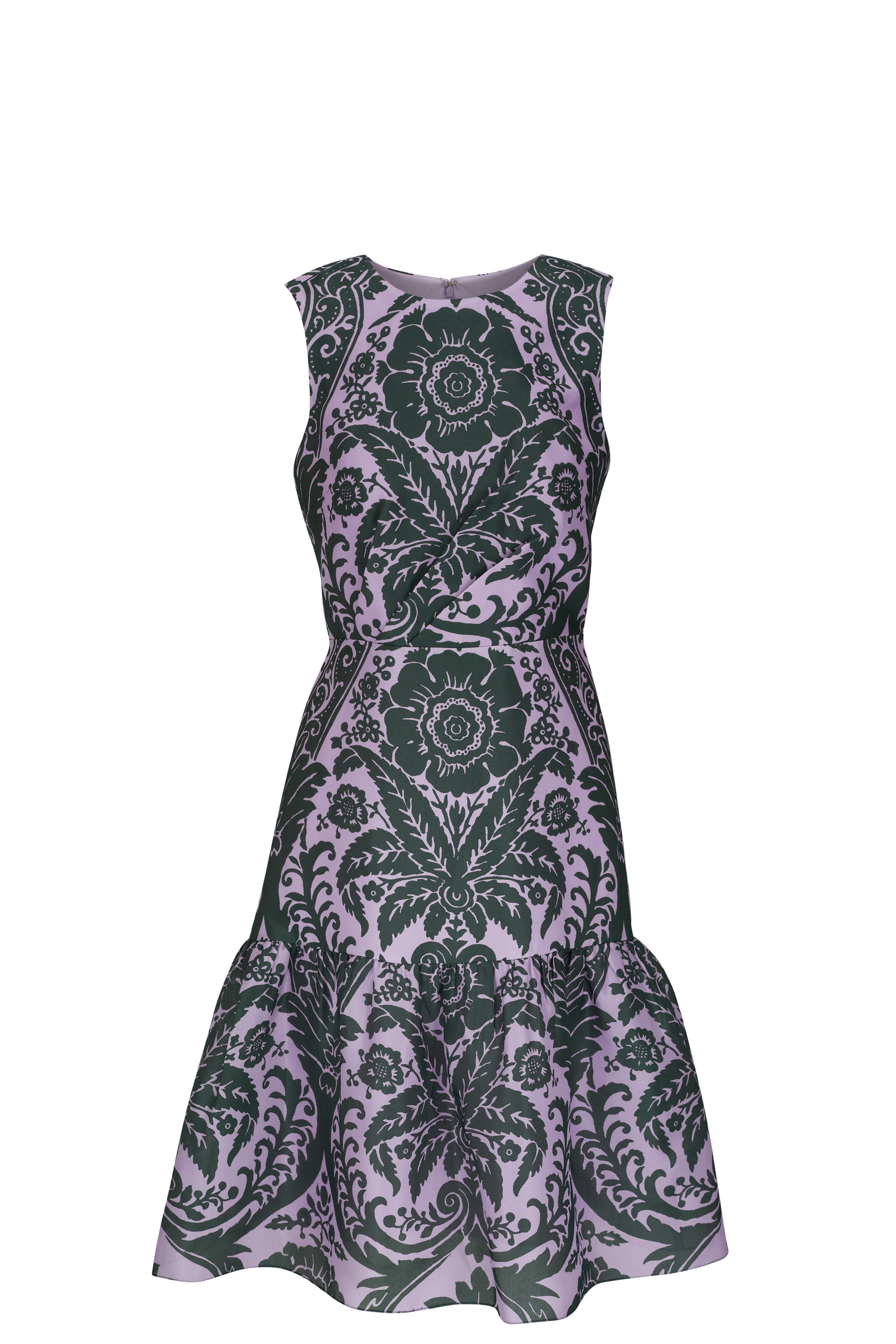Carolina Herrera - Lilac Multi Ruffle Hem Dress
