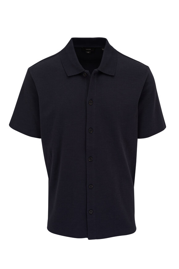 Vince - Coastal Blue Short Sleeve Button Down Shirt 