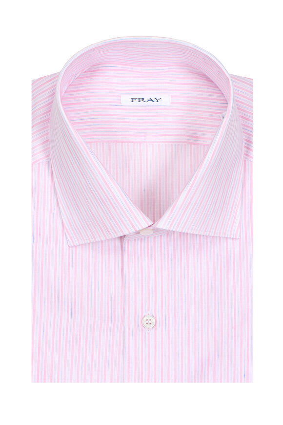 Fray Pink Stripe Riva Sport Shirt