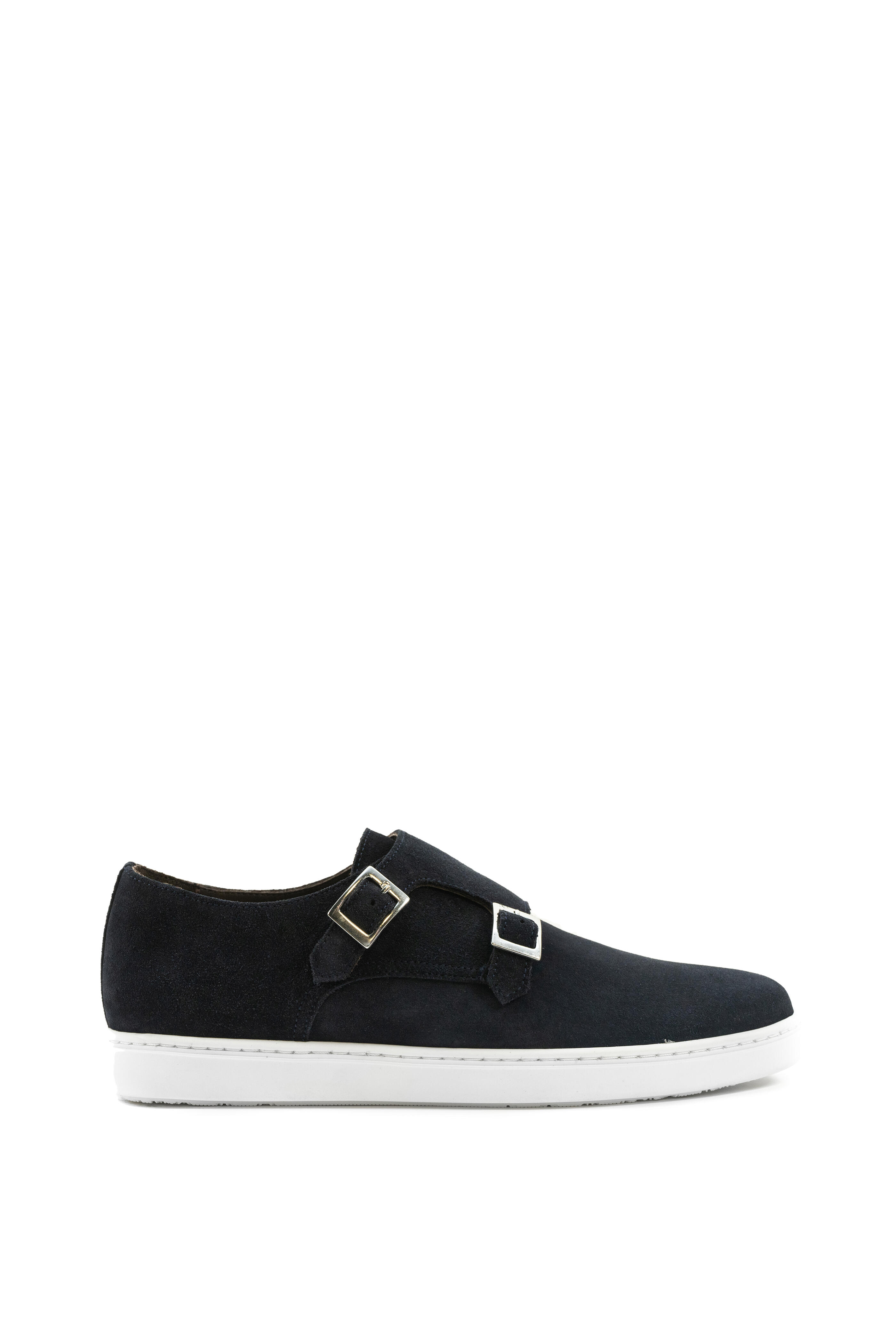 G Brown - Jaxon Navy Suede Double Monk Strap Shoe display picture 3