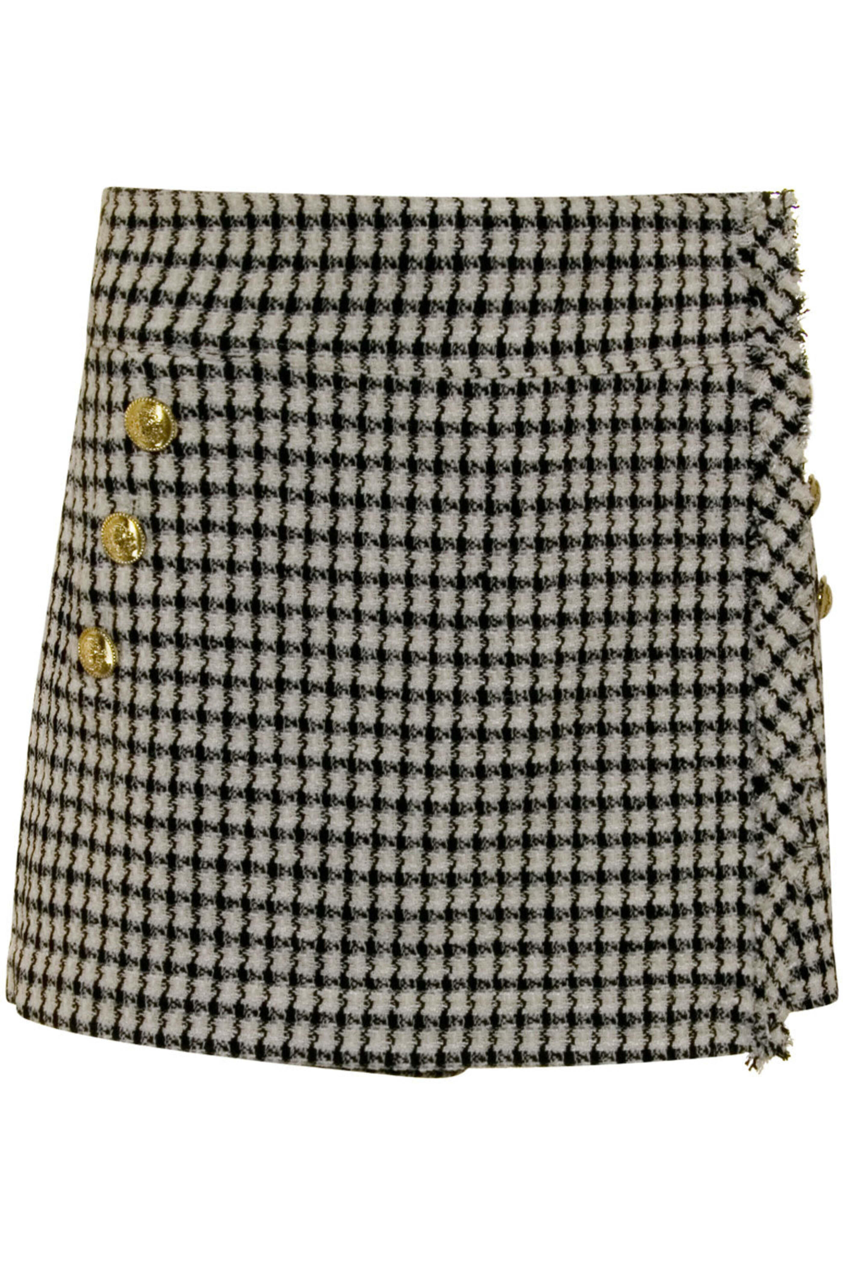 Derek Lam - Ivory and Black Dulcie Button Skort