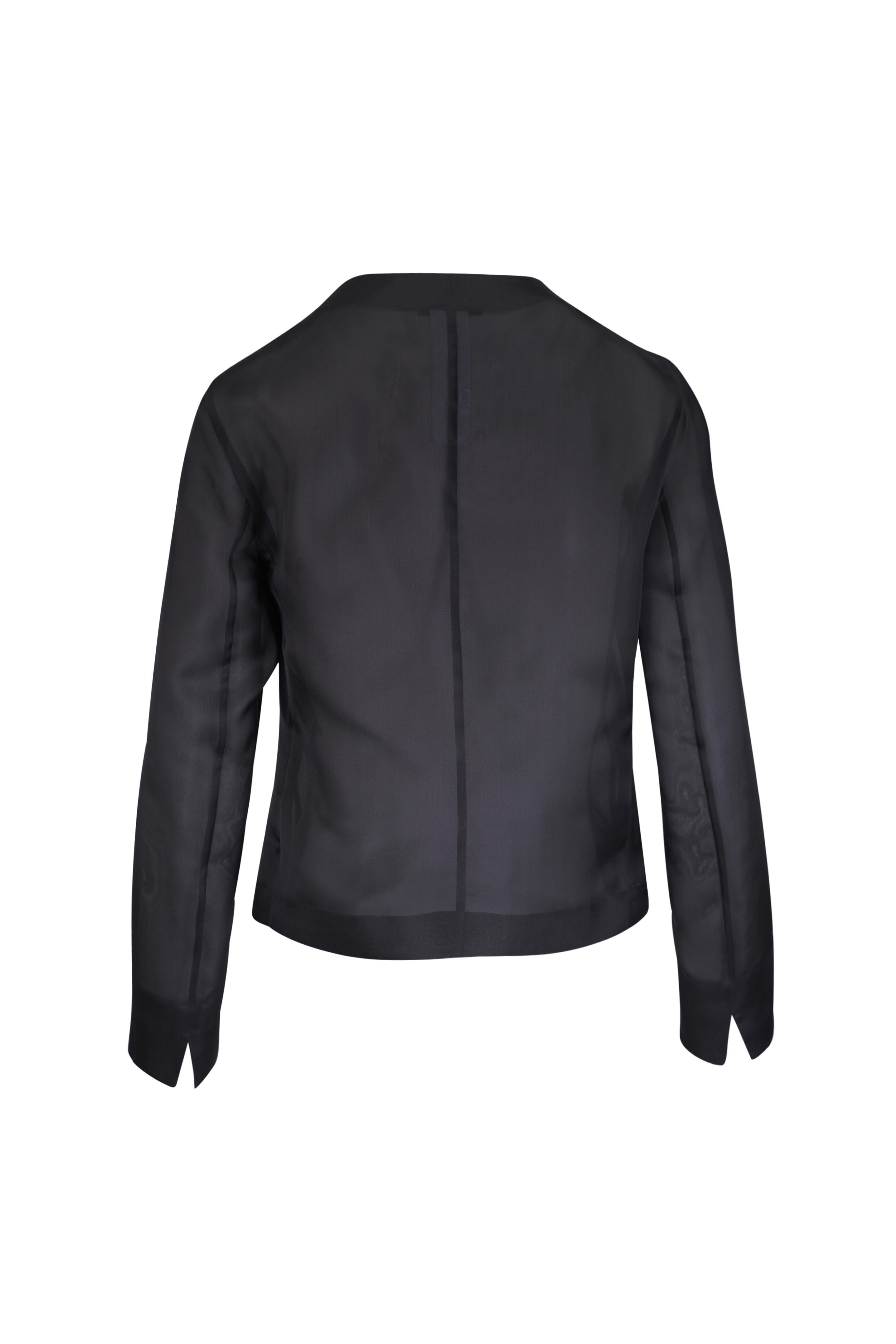 Akris - Akio 3D Anemone Black Silk Organza Jacket