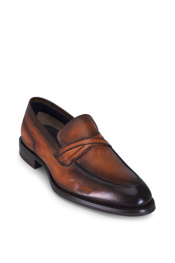 Di Bianco Marzana Medium Brown Leather Loafer