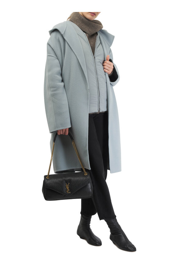 Herno - Cappotto Dusty Blue Oversized Wool Coat