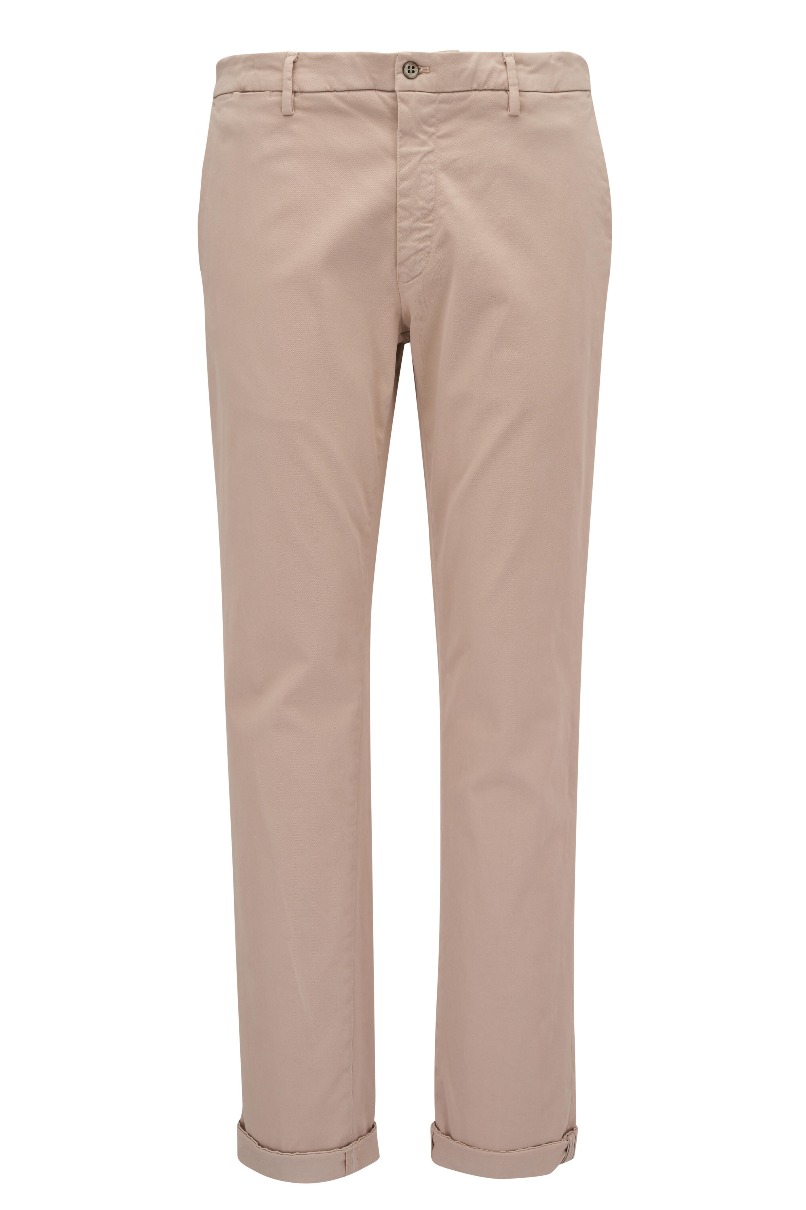 CHINO TROUSERS WITH ELASTICATED WAISTBAND - Sand