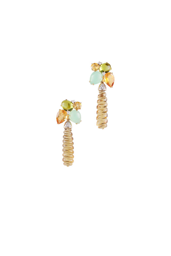 Courtney Davis Citrus Peridot Drop Earrings