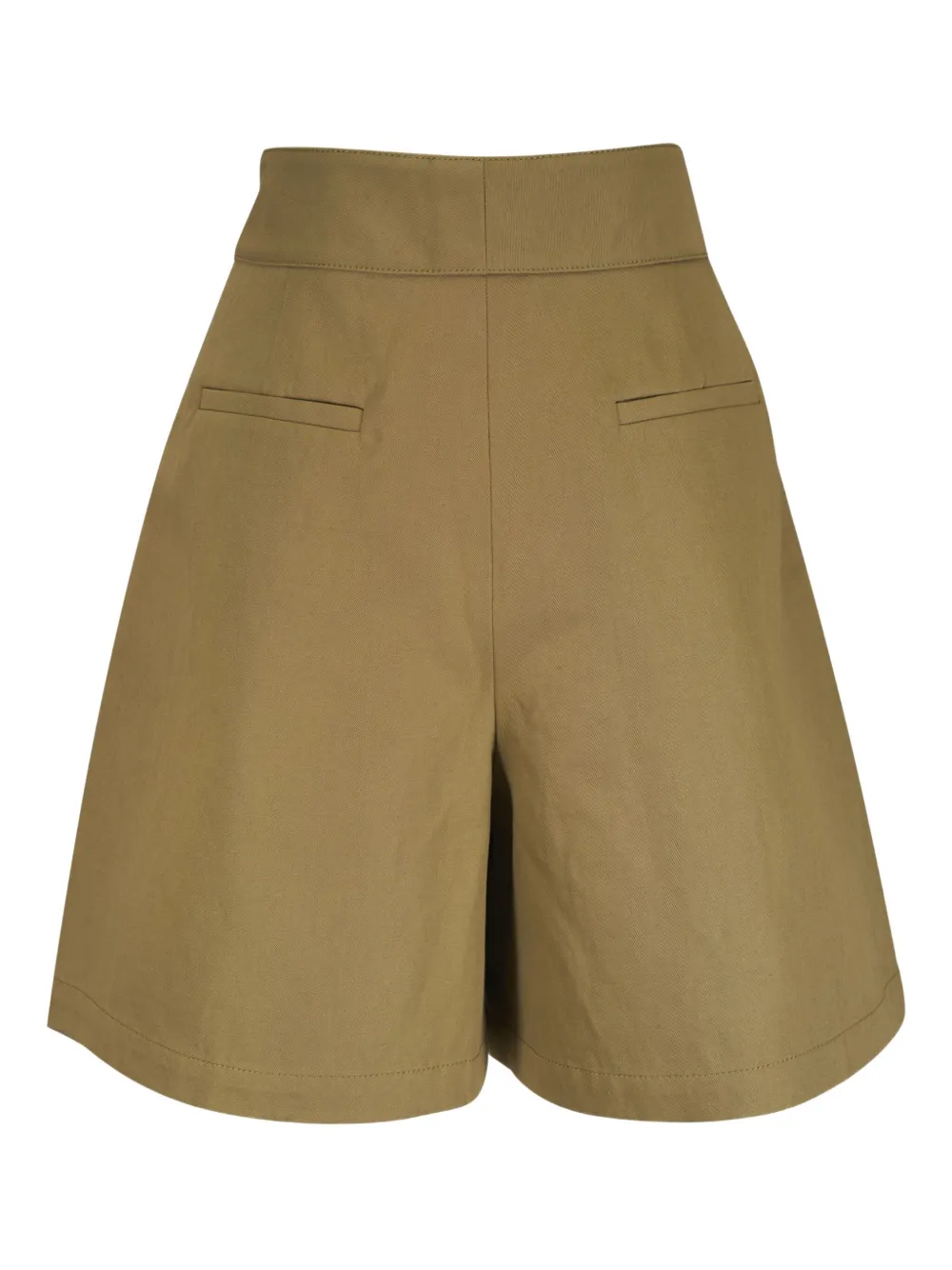 Lafayette 148 New York - Leroy Loden Green Cotton & Linen Shorts