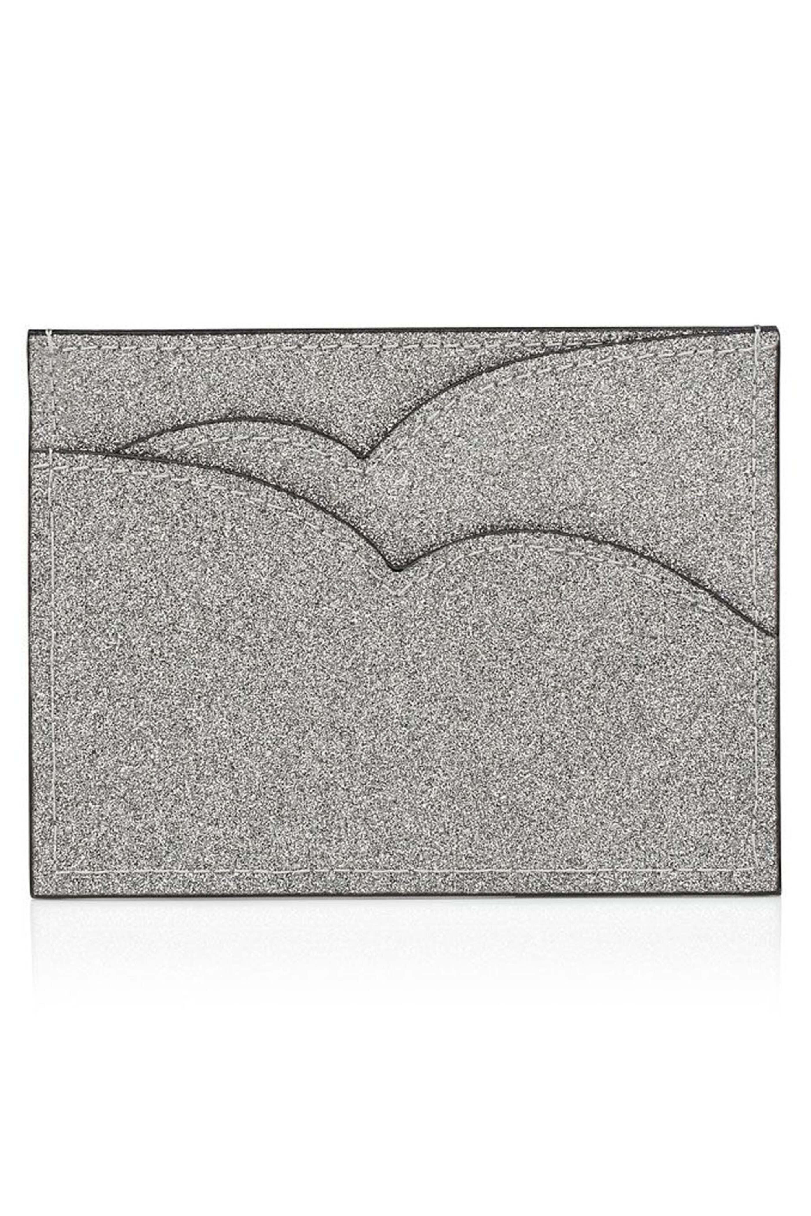 Christian Louboutin - Hot Chick Glitter Card Holder in Silver