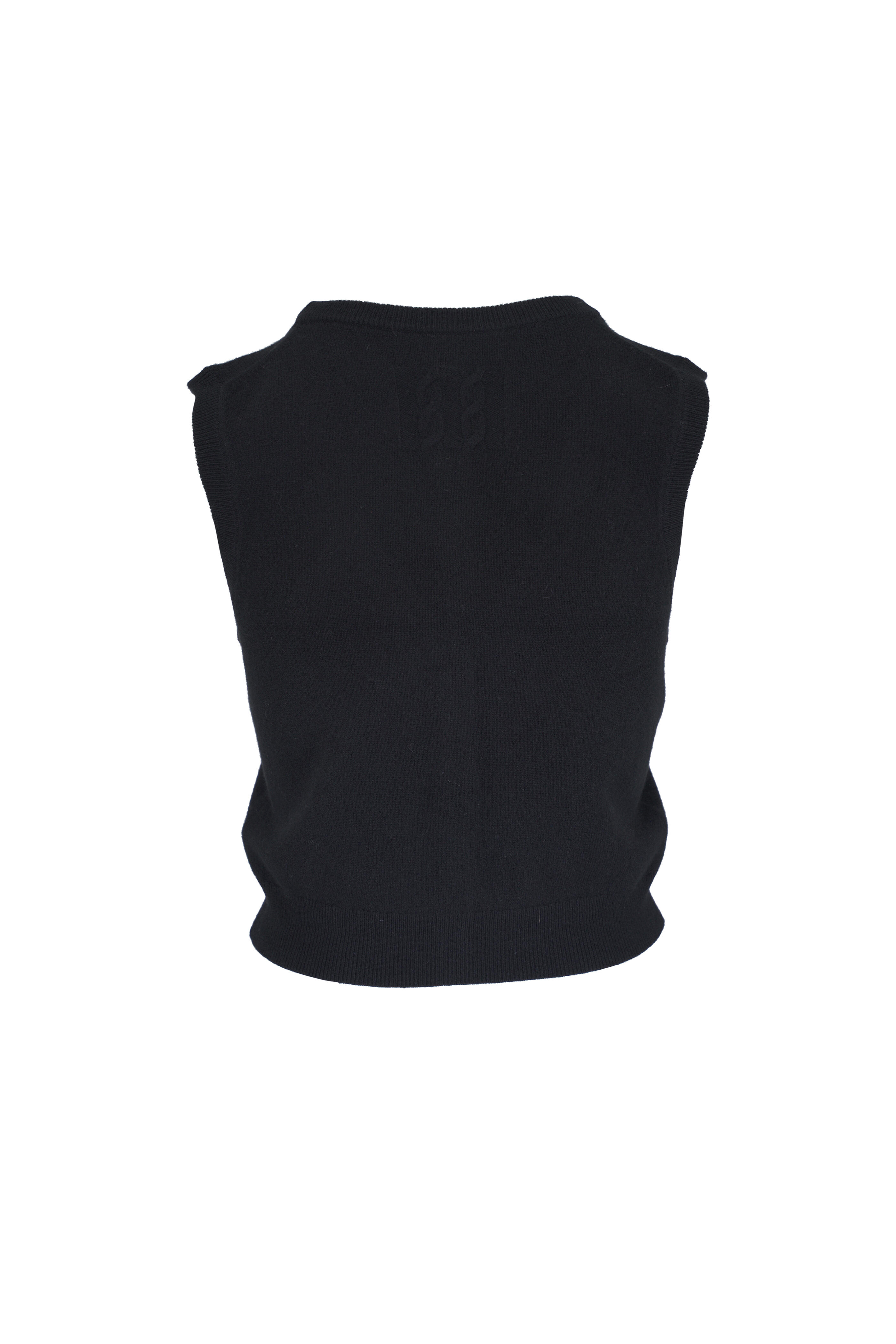 Nili Lotan - Porter Black Cashmere Sweater Vest