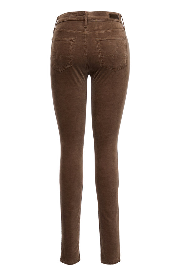 AG - Farrah Velvet High-Rise Skinny Pant 