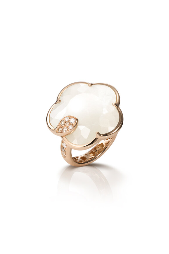 Pasquale Bruni 18k Rose Gold Ton Joli Mother of Pearl Ring - view 1