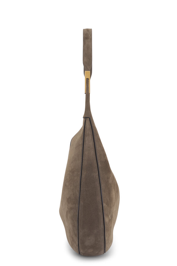 Savette Florence Brown Suede Hobo Bag - view 3