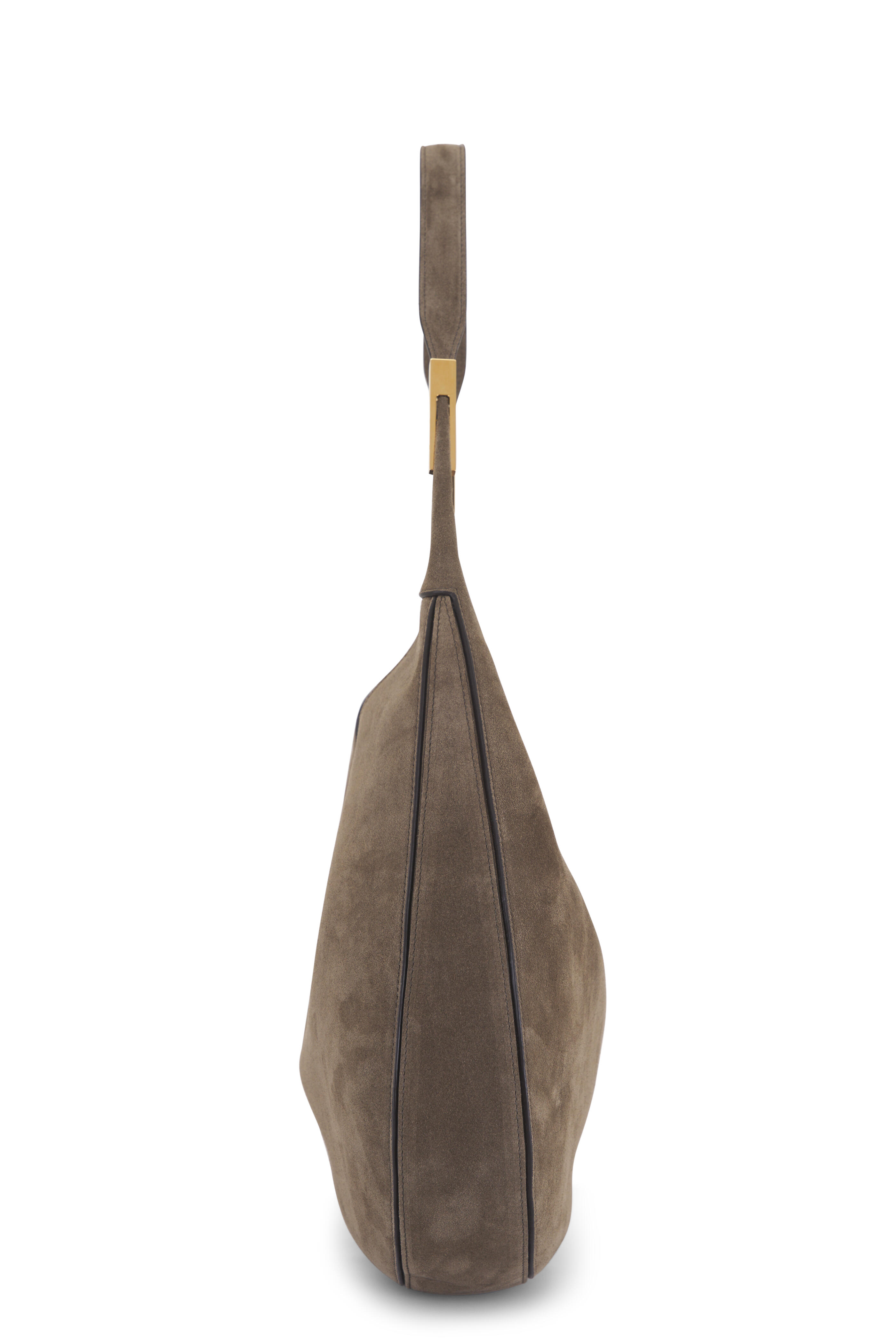 Savette - Florence Brown Suede Hobo Bag