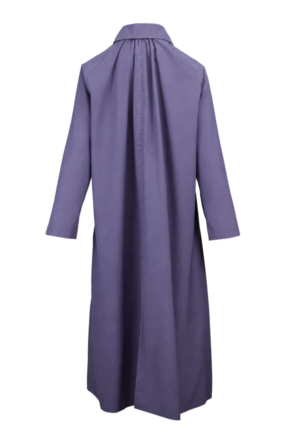 Peter Cohen D'or Periwinkle Taffeta Coat - view 2