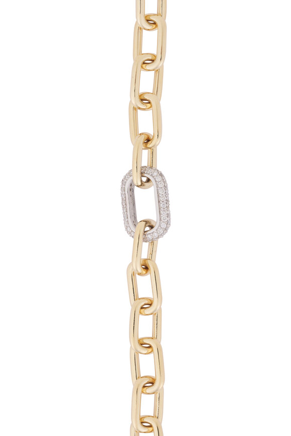 Kai Linz 14k Yellow Gold Diamond Link Bracelet - view 2