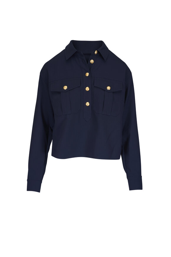 Veronica Beard Colvin Navy Top