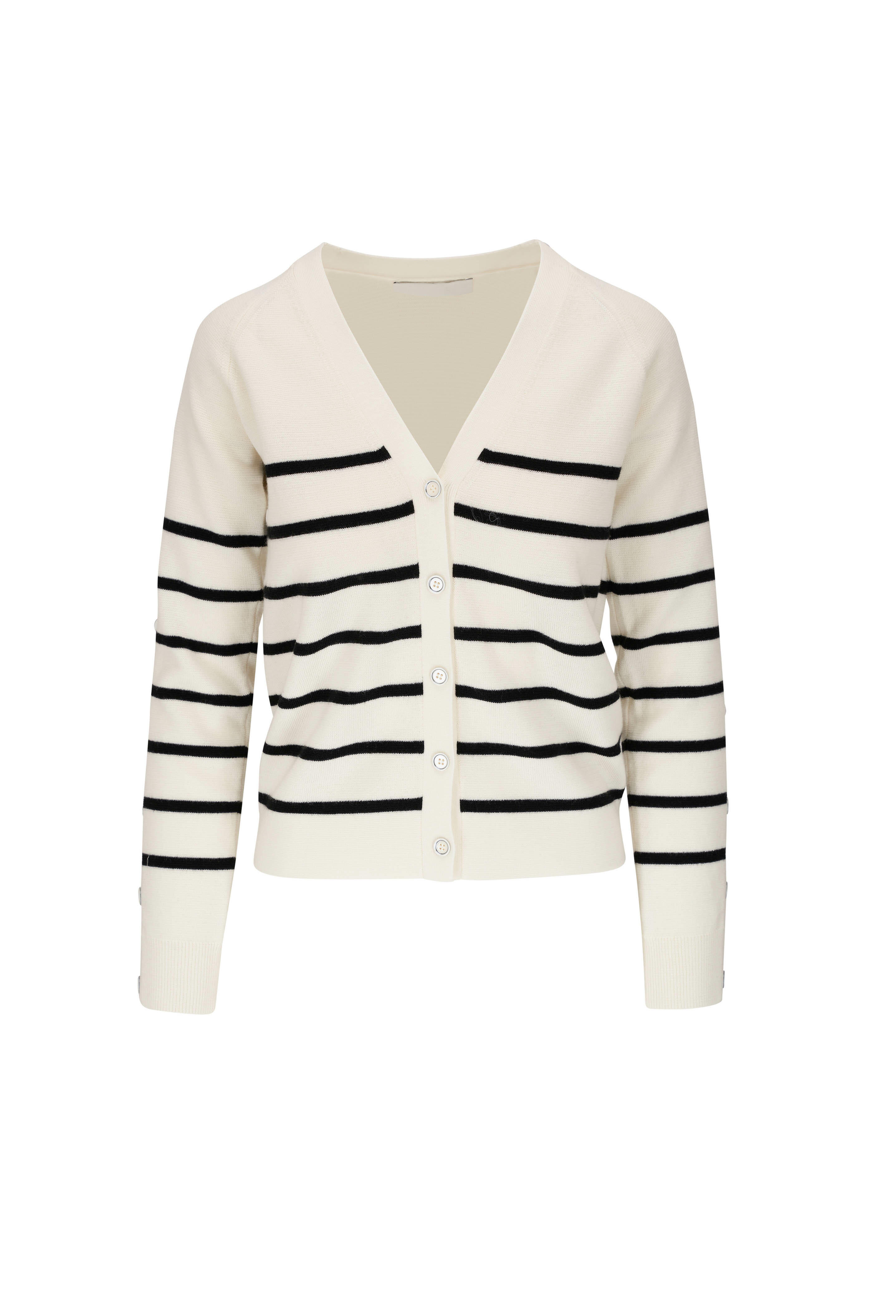 3.1 Phillip Lim - Sailor Stripe Button Sleeve Cardigan