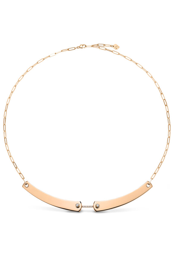 Nouvel Heritage Rose Gold Business Meeting Necklace