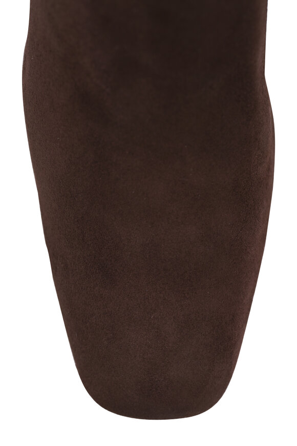 Aquatalia Stassi Espresso Suede Short Boot, 40mm - view 4