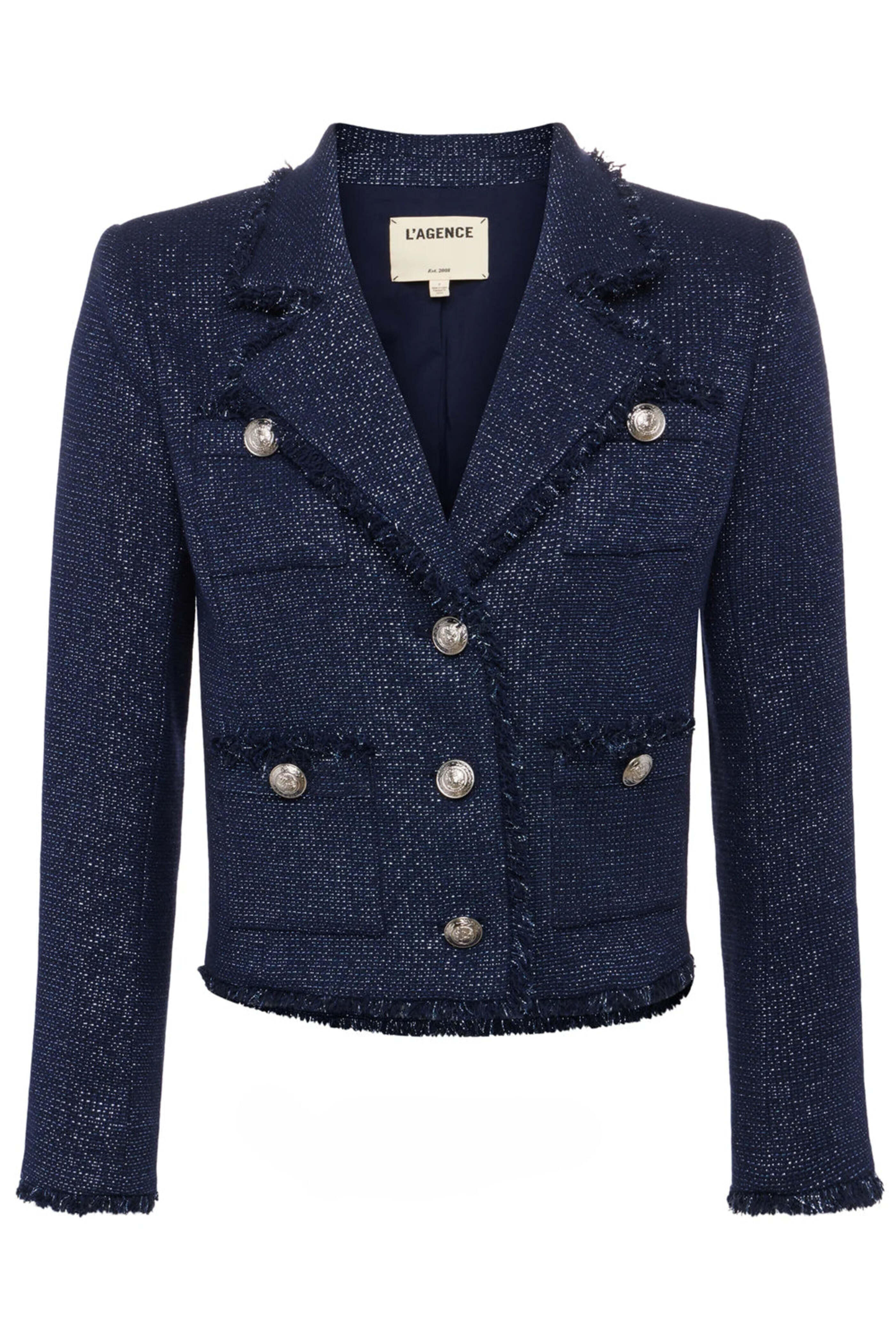 L'Agence - Midnight Sylvia Collared Jacket