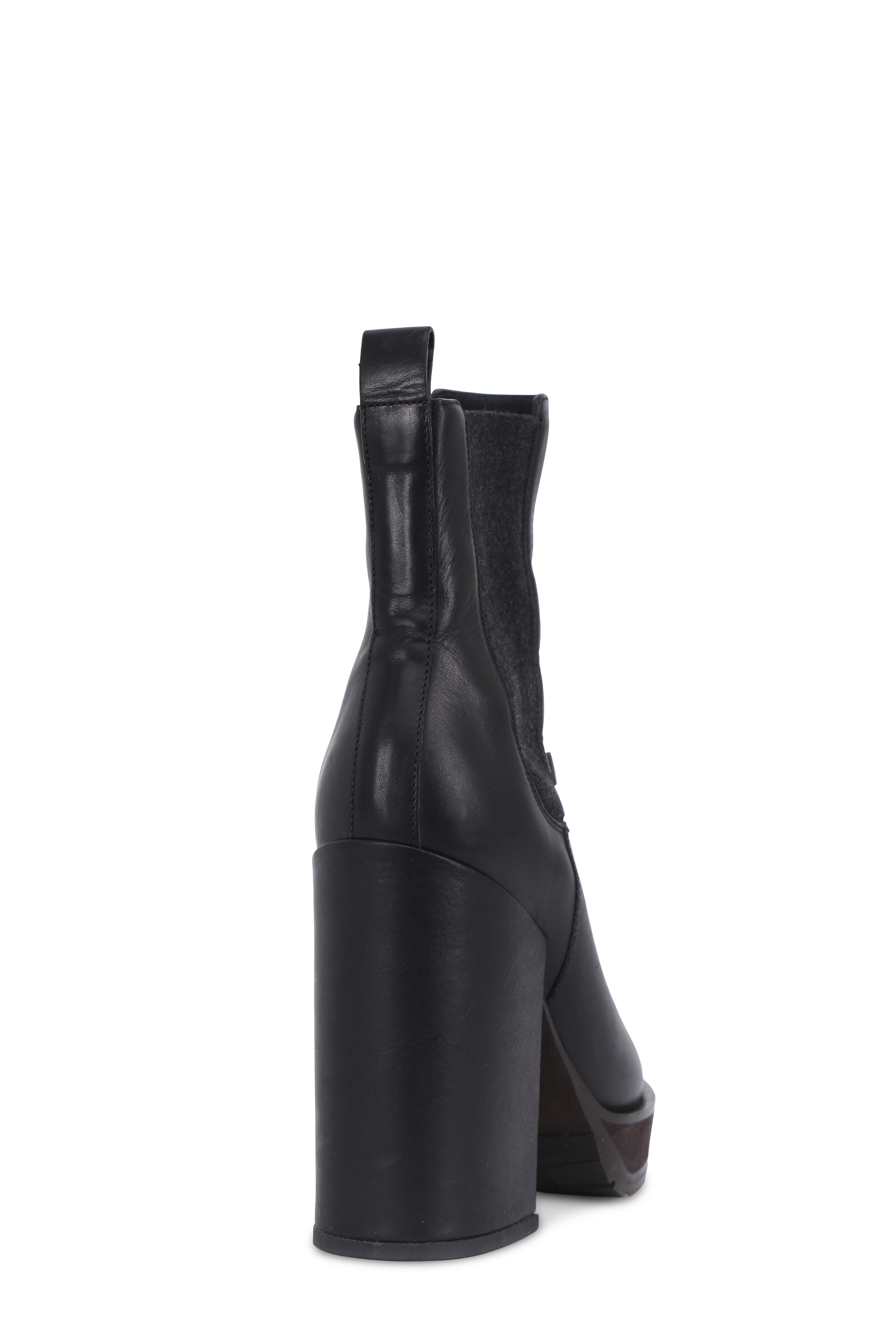 Brunello Cucinelli - Black Leather Monili Tassel Platform Boot, 90mm