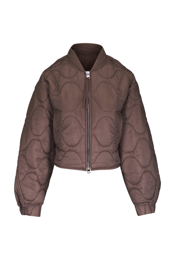 Agolde Iona Cocoa Quilted Jacket