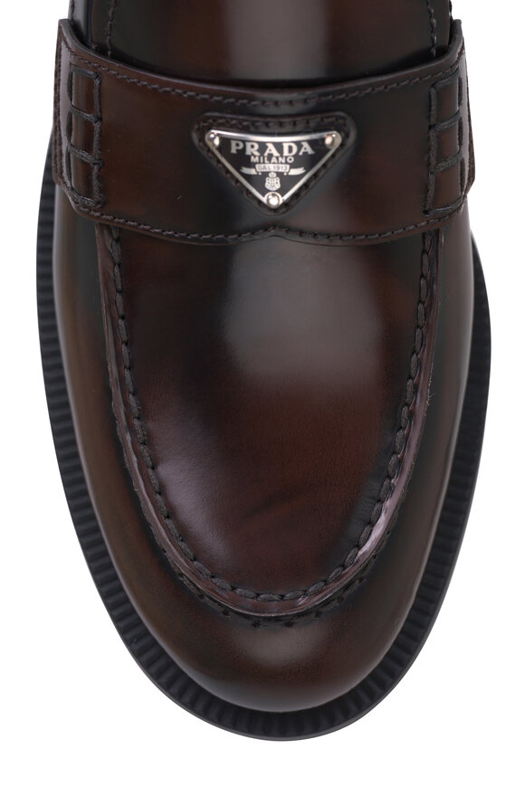 Prada - Burnt Chile Leather Loafer 