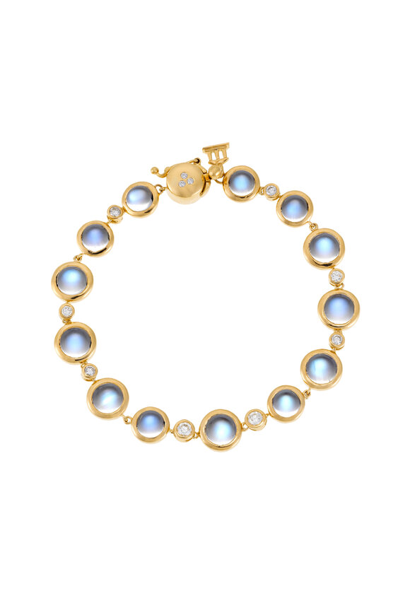 Temple St. Clair Royal Blue Moonstone & Diamond Bracelet