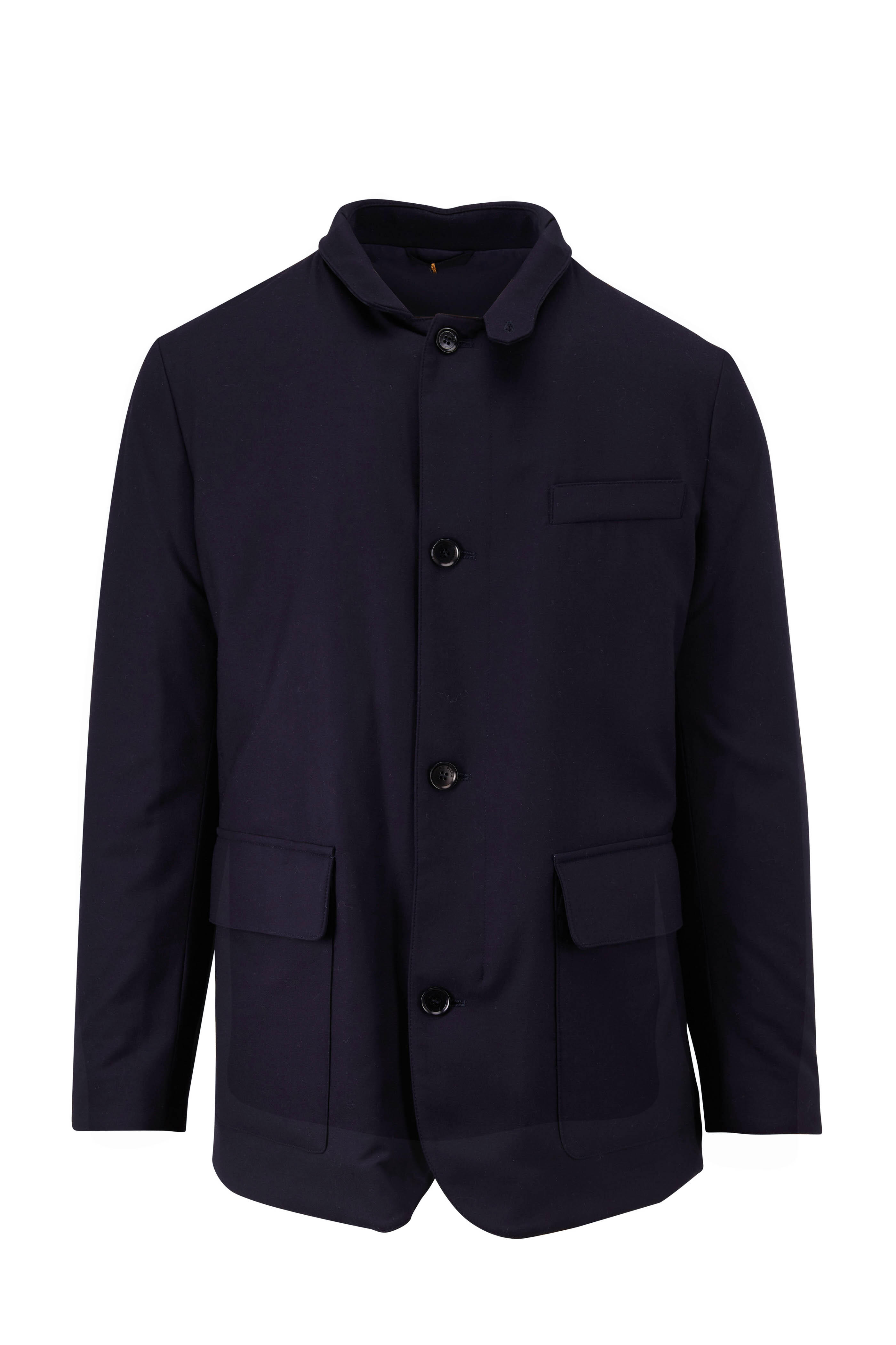 Loro Piana - Roadster Navy Raincoat | Mitchell Stores