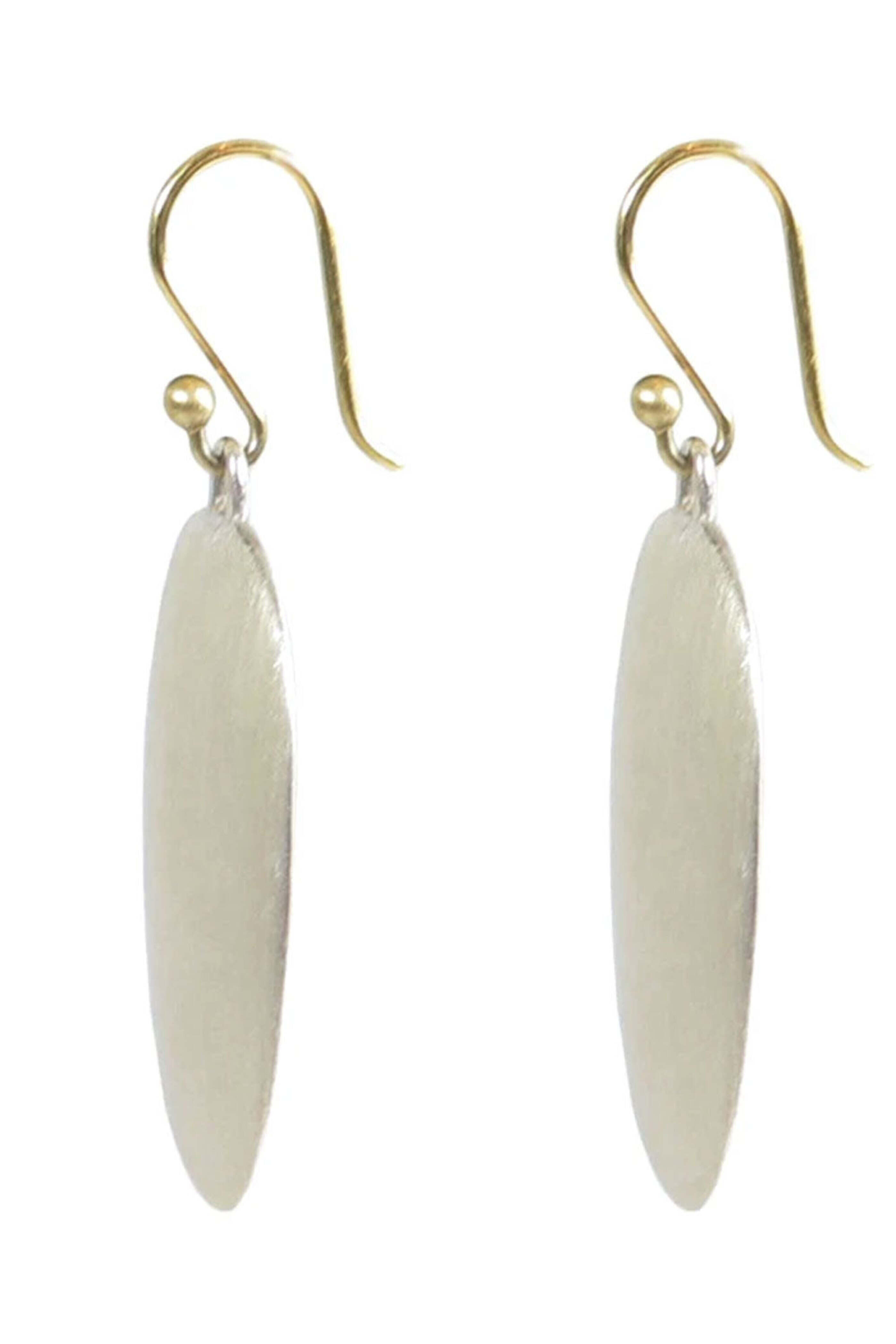 Ted Muehling - Sterling Silver Large Chip Earrings