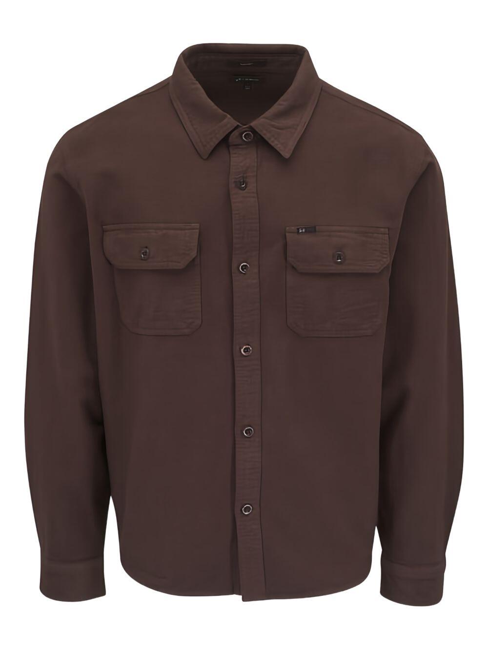 AG - Chocolate Field Knit Cotton Utility Shirt