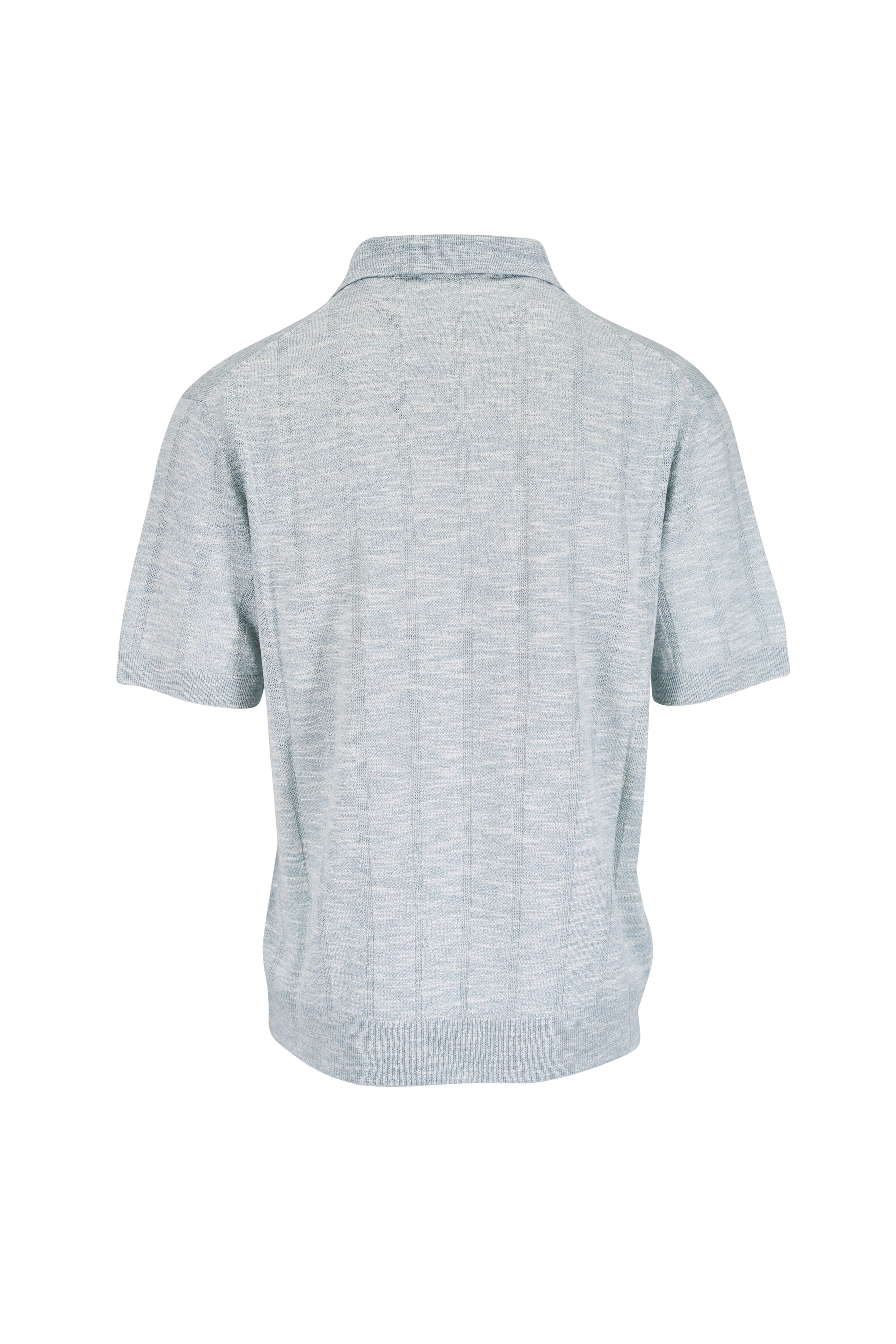 Loro Piana - Mayreau Cerulean Linen & Silk Polo