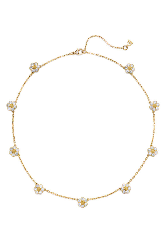 Temple St. Clair 18k Gold Diamond Fiori Necklace