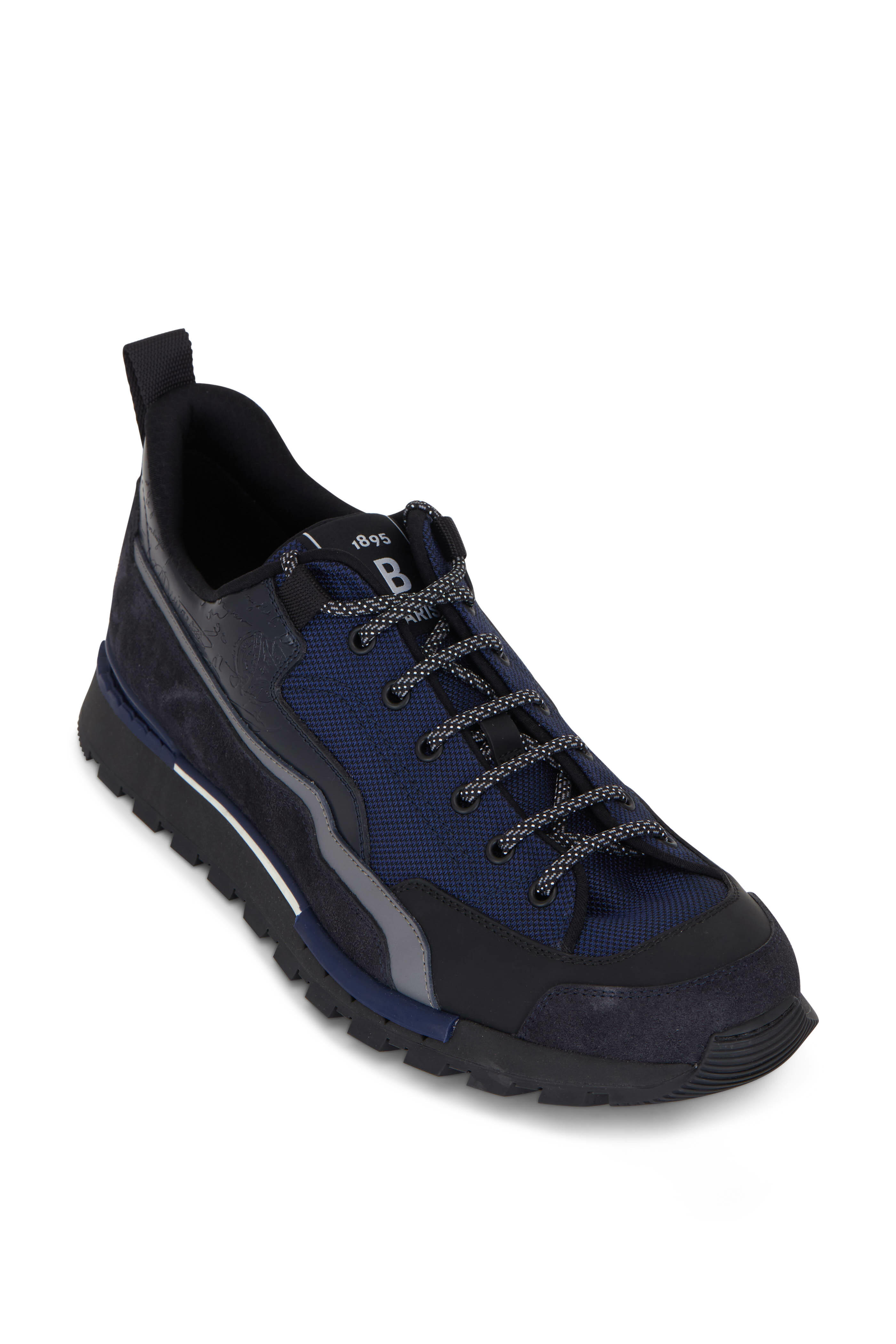 Berluti - Fast Trek Scritto Leather & Nylon Sneaker