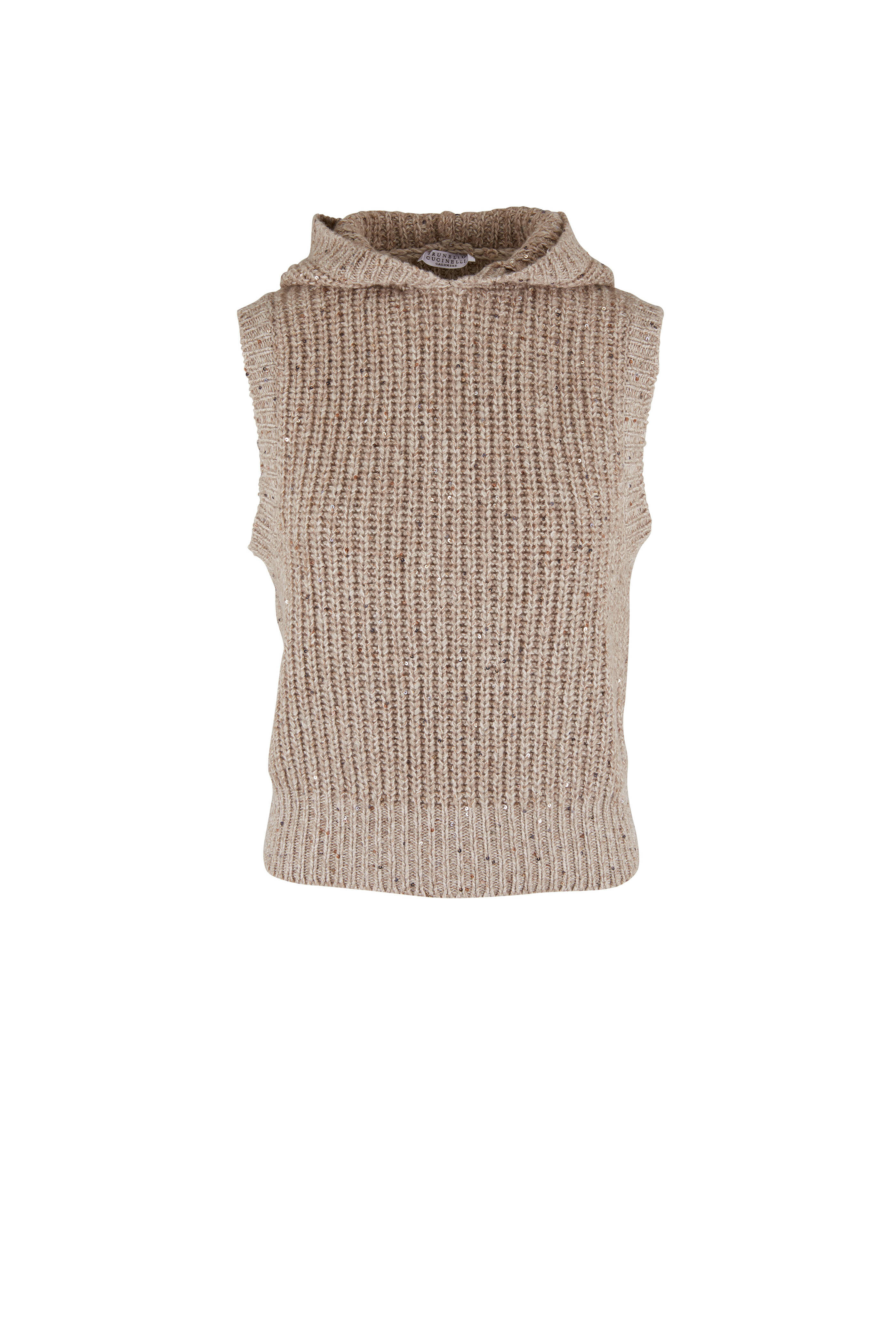 Brunello Cucinelli - Beige Cashmere, Wool & Silk Hooded Vest