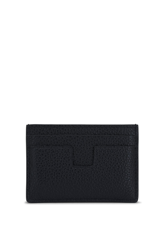 Tom Ford Black Grain Leather Card Case  - view 2
