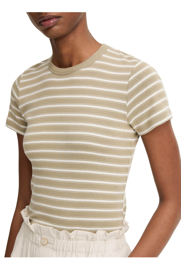 Vince Salted Moss Combo Stripe '90s Shrunken T-Shirt - view 4