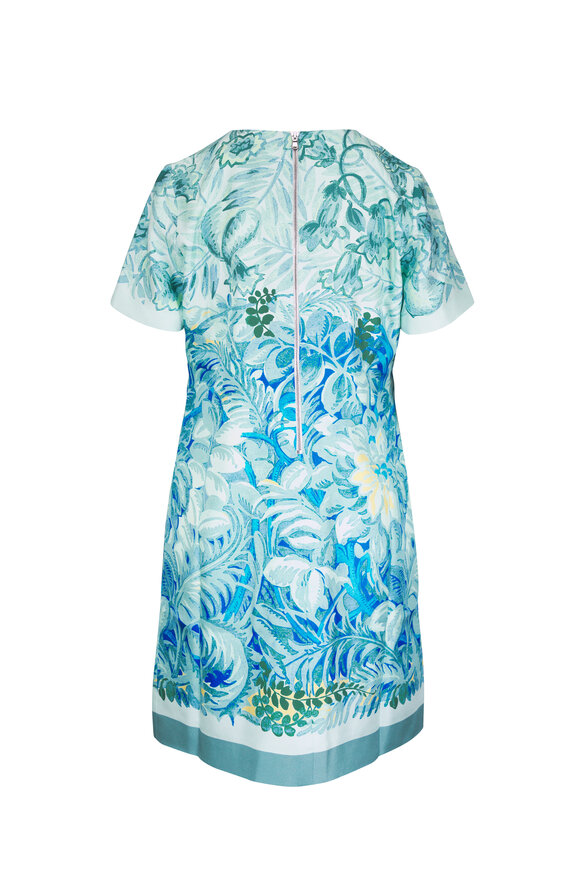 Rani Arabella Corsica Green Silk Dress - view 3