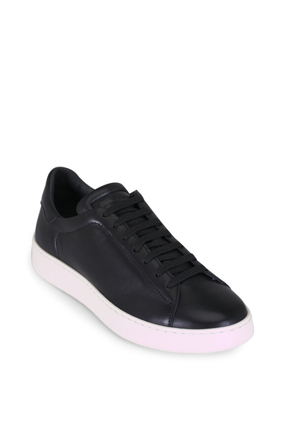 To Boot New York Randolph Black Leather Low Top Sneaker