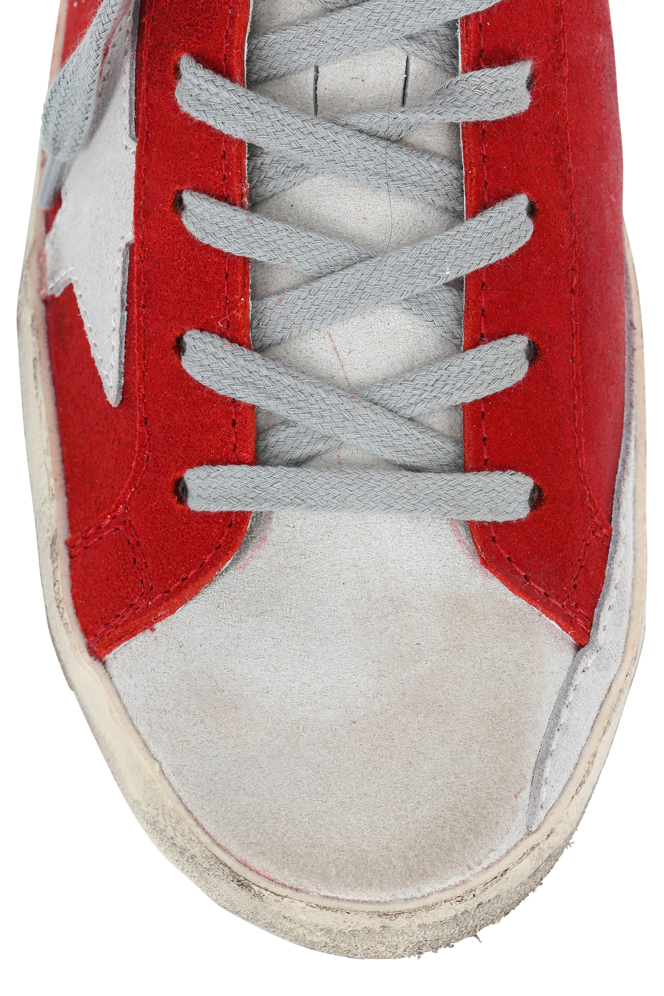 Red Glitter Star Sneaker –